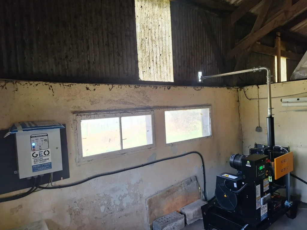 Installation d’un groupe électrogène marque GENMAC d’une puissance de 40KVA