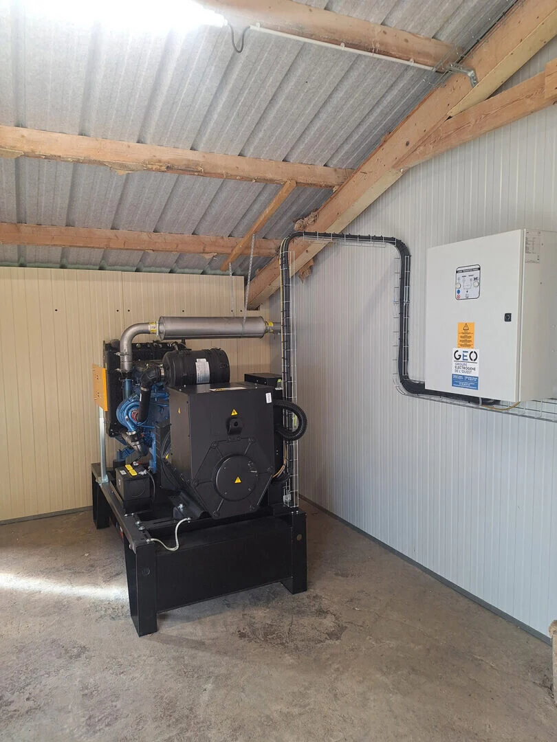 Installation dun groupe electrogene marque GENMAC